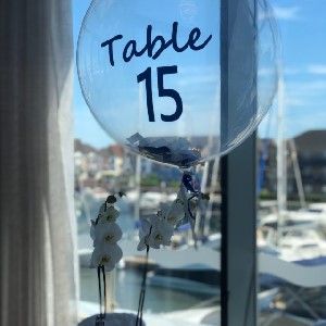 Table Number Balloons